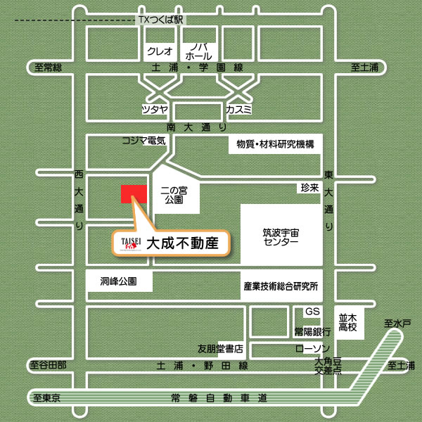 大成不動産株式会社　アクセスマップ