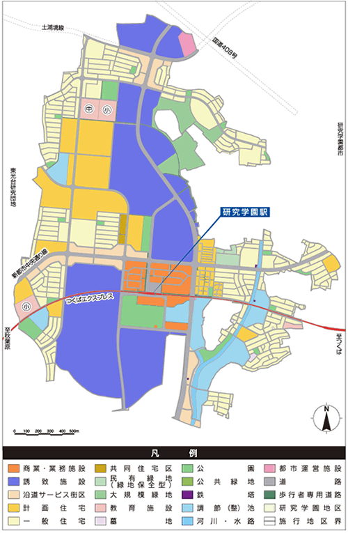 葛城地区　土地利用計画図