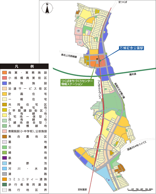 島名・福田坪地区　土地利用計画図